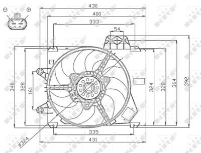 Ventilador, refrigeração do motor