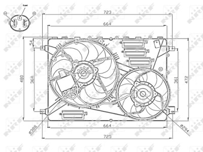 Ventilador, refrigeração do motor