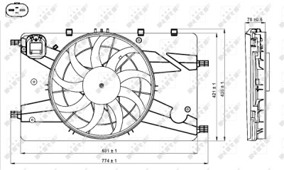 Ventilador, refrigeração do motor