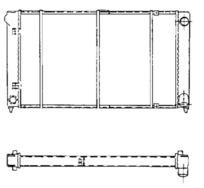 Radiador, refrigeração do motor NRF 503003