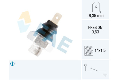 Interruptor de controle de pressão de óleo FAE 1.1260