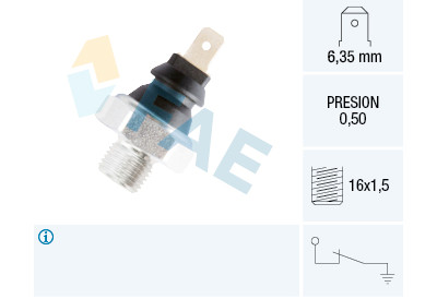 Interruptor de controle de pressão de óleo FAE 1.1270
