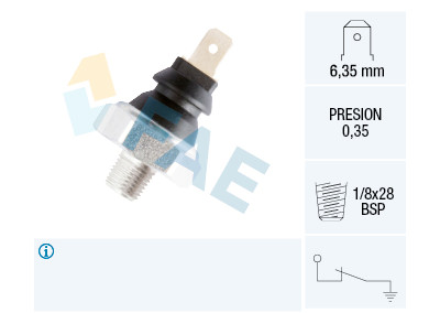 Interruptor de controle de pressão de óleo FAE 116.10