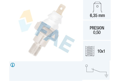 Interruptor de controle de pressão de óleo FAE 11710
