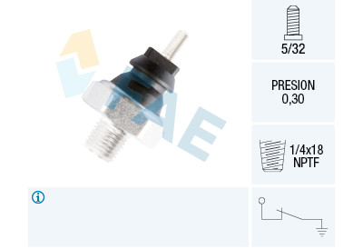 Interruptor de controle de pressão de óleo FAE 12220