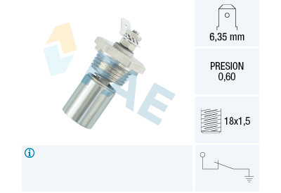 Interruptor de controle de pressão de óleo FAE 12340