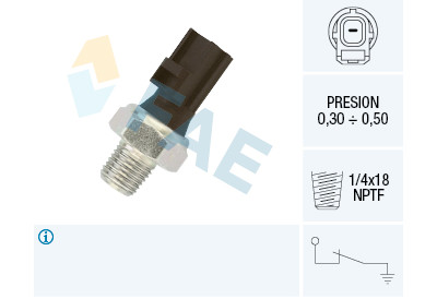 Interruptor de controle de pressão de óleo FAE 12610
