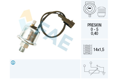 Sensor, pressão do óleo