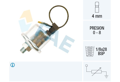 Sensor, pressão de óleo FAE 1.4100