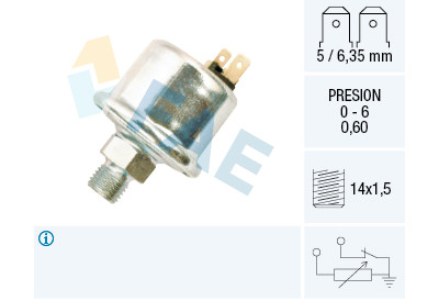 Sensor, pressão do óleo