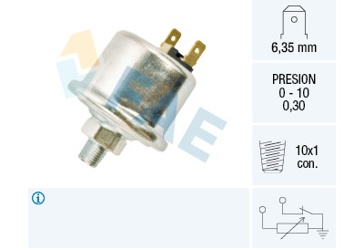 Sensor, pressão do óleo
