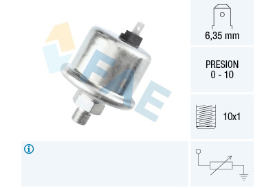Sensor, pressão do óleo