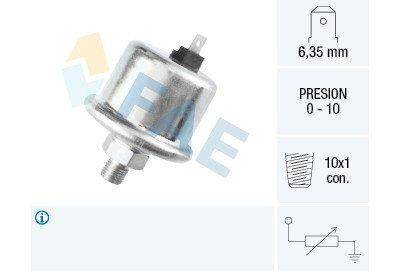 Sensor, pressão do óleo