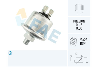 Sensor, pressão do óleo