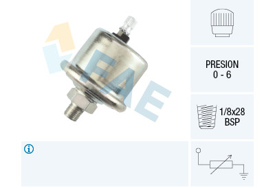 Sensor, pressão do óleo