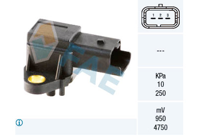 Sensor de pressão do coletor de admissão FAE 15017
