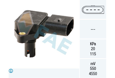 Sensor de pressão do coletor de admissão FAE 1503.8