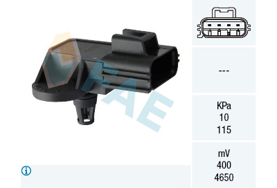 Sensor, pressão colector de admissão