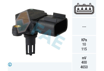 Sensor, pressão colector de admissão
