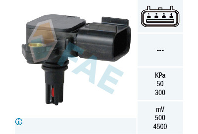 Sensor, pressão do coletor de admissão