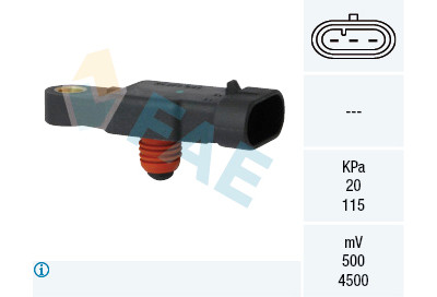 Sensor, pressão colector de admissão