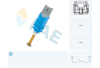 Interruptor, acionamento da embreagem (controle de velocidade) FAE 24901
