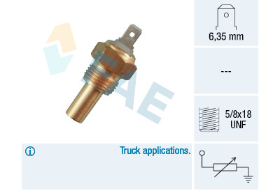 Sensor, temperatura do líquido de refrigeração