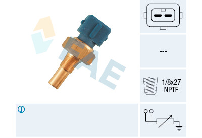 Sensor, temperatura do líquido de refrigeração
