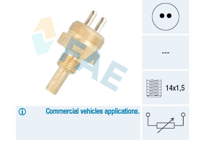 Sensor de temperatura do líquido de arrefecimento FAE 32720