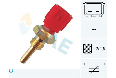 Sensor, temperatura do líquido de refrigeração