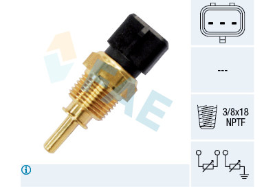Sensor de temperatura do líquido de arrefecimento FAE 33355