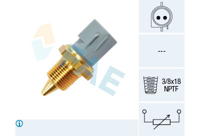 Sensor de temperatura do líquido de arrefecimento FAE 33430