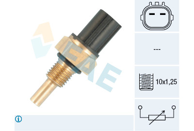 Sensor, temperatura do líquido de refrigeração