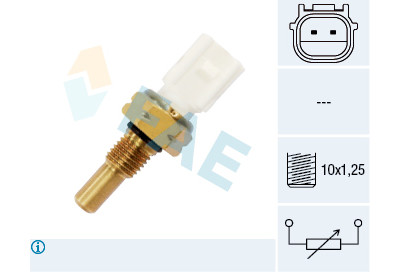 Sensor, temperatura do líquido de refrigeração