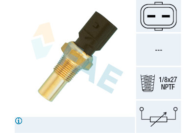 Sensor de temperatura do líquido de arrefecimento FAE 33540