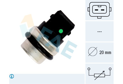 Sensor, temperatura do líquido de refrigeração