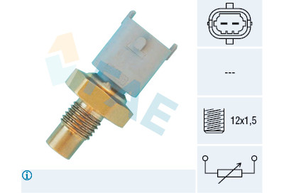 Sensor de temperatura do líquido de arrefecimento FAE 33670