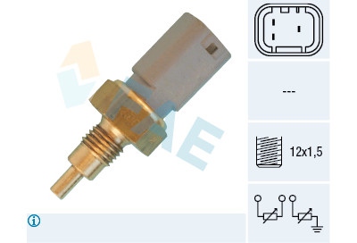 Sensor, temperatura do líquido de refrigeração