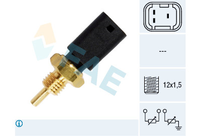 Sensor, temperatura do líquido de refrigeração