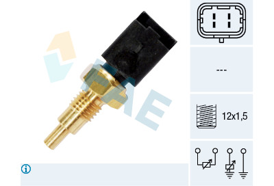 Sensor, temperatura do líquido de refrigeração