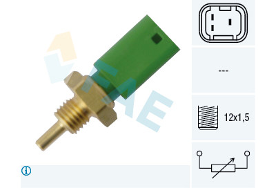Sensor, temperatura do líquido de refrigeração