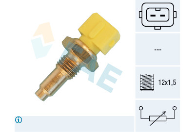Sensor, temperatura do líquido de refrigeração