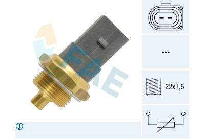 Sensor, temperatura do líquido de refrigeração