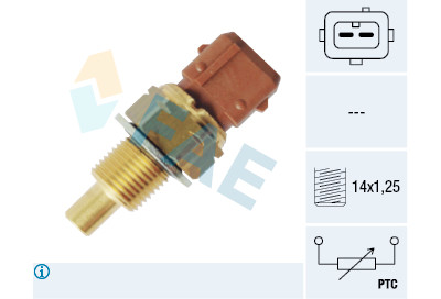 Sensor de temperatura do líquido de arrefecimento FAE 33793