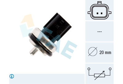 Sensor de temperatura do líquido de arrefecimento FAE 33811