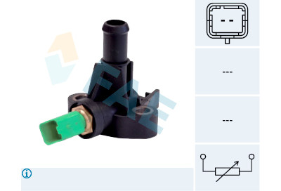 Sensor, temperatura do líquido de refrigeração