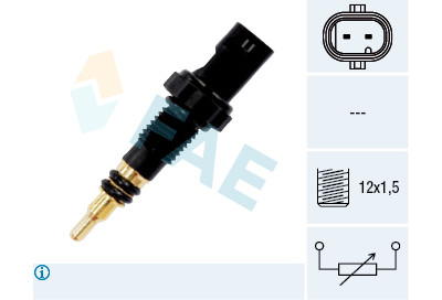 Sensor de temperatura do líquido de arrefecimento FAE 33890