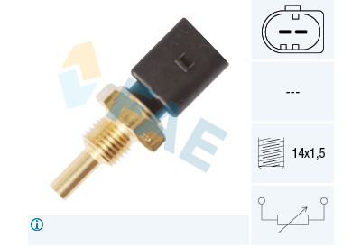 Sensor, temperatura do líquido de refrigeração