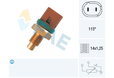 Sensor de temperatura do líquido de arrefecimento FAE 34230
