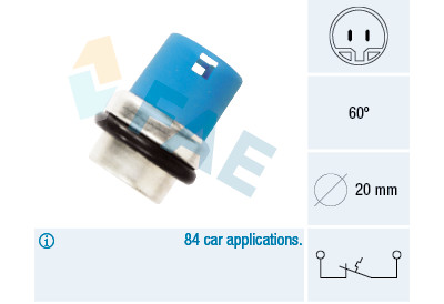 Interruptor de temp., luz avisadora líquido de refrigeraç?